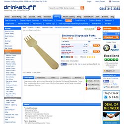 Wooden Cutlery Picnic Cutlery - Buy at Drinkstuff