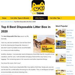 8 Best Disposable Litter Box in 2020 - Catthink