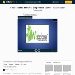 Most Trusted Medical Disposable Gloves