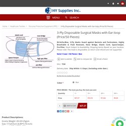 3-Ply Disposable Surgical Face Masks with Ear-loop Wholesale
