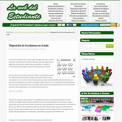 Disposición de los alumnos en el aulala web del estudiante