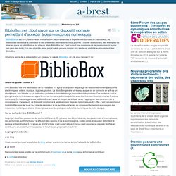 BiblioBox.net : tout savoir sur ce dispositif nomade permettant d’accéder à des ressources numériques