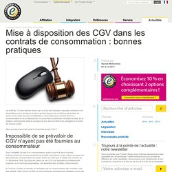 Mise à disposition des CGV dans les contrats de consommation : bonnes pratiques - Trusted Shops Ecommerce Blog