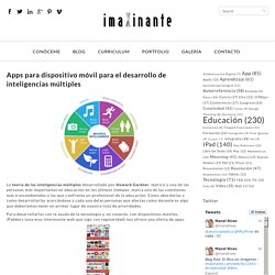 Apps para dispositivo móvil para el desarrollo de inteligencias múltiples
