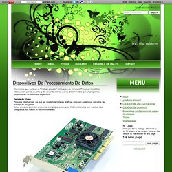 Dispositivos De Procesamiento De Datos - Lezli Diaz Calderon