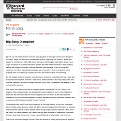 Big-Bang Disruption