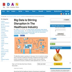 Why is big data moving in the healthcare industries?