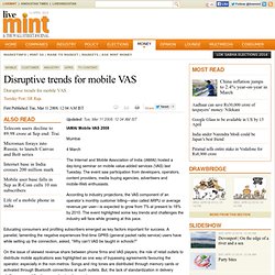 Disruptive trends for mobile VAS