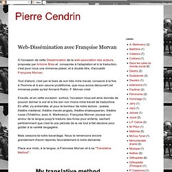 Web-Dissémination avec Françoise Morvan