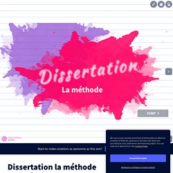 Dissertation, la méthode complète par Yemaya sur Genially