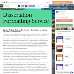 Dissertation Formatting Service