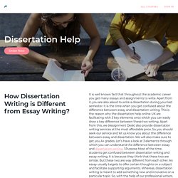 Dissertation Help