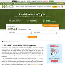 Law Dissertation Topics & Titles