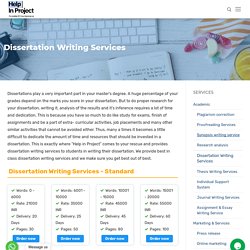 Dissertation Writing Services from Expert Writer