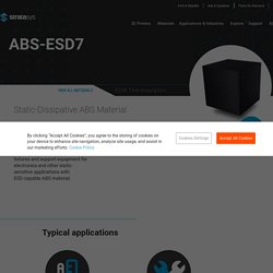 ABS-ESD7: A Static-Dissipative FDM ABS Thermoplastic