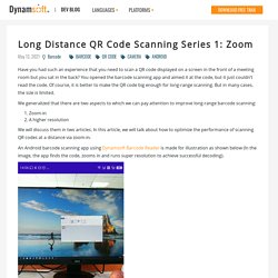 Long Distance QR Code Scanning Series 1: Zoom