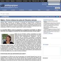 M@dos : Former à distance les cadres de l’Education nationale