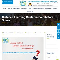 Distance Learning Center in Coimbatore