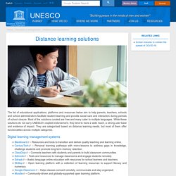 Distance learning solutions