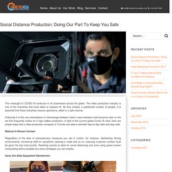 Social Distance Production: Doing Our Part To Keep You Safe - Video Production Company Toronto - Cinemetrix Media