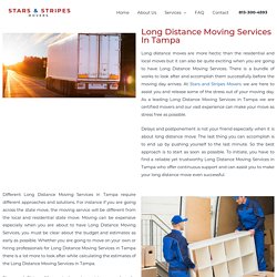 Long Distance Moving Services in Tampa