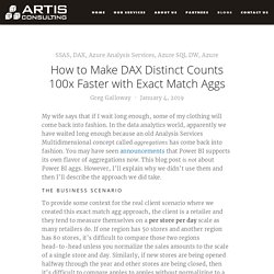 How to Make DAX Distinct Counts 100x Faster with Exact Match Aggs — Artis Consulting