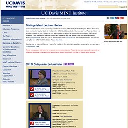 2007-08 Distinguished Lecturer Series