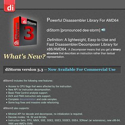 Powerful Disassembler Library For AMD64