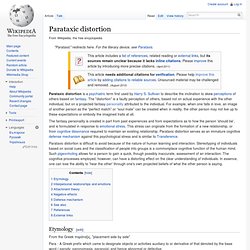 Parataxic distortion