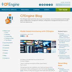 Model-based monitoring with CFEngine - CFEngine - Distributed Configuration Management