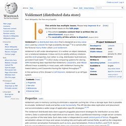 Voldemort (distributed data store)