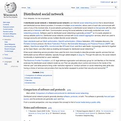 Distributed social network - Wikipedia, the free encyclopedia - Minefield