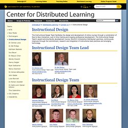 Center for Distributed Learning : » Instructional Design