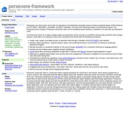persevere-framework