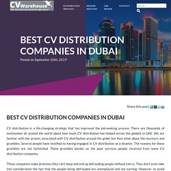 BEST CV DISTRIBUTION COMPANIES IN DUBAI