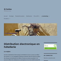Distribution électronique en hôtellerie - Jj Cariou