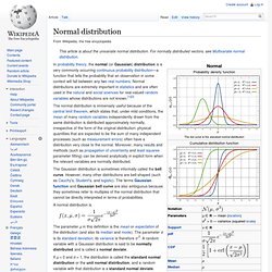 Normal distribution