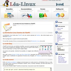 La distribution Linux Xandros de l'EeePC