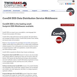 CoreDX DDS Data Distribution Service Middleware