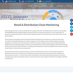 Retail and Distribution Chain Monitoring Services
