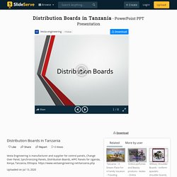 Distribution Boards in Tanzania PowerPoint Presentation, free download - ID:10000745