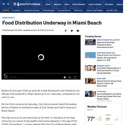Food Distribution Underway in Miami Beach – NBC 6 South Florida