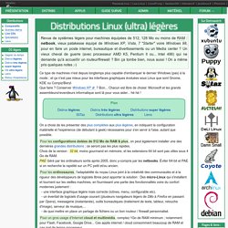 K> Distributions Linux légères et ultra-légères - Infos Linux lliseil