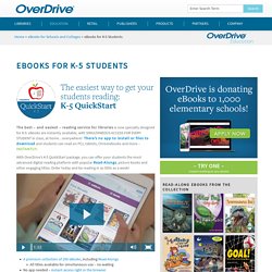 OverDrive - Global distributor of digital eBooks, audiobooks, music & video for library, school & retail