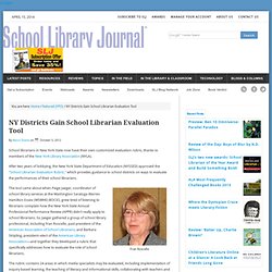 NY Districts Gain School Librarian Evaluation Tool