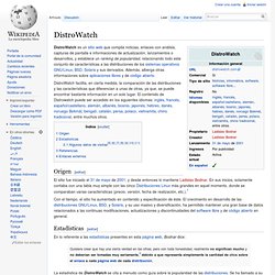 DistroWatch - Obsevatorio de Linux