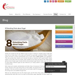 8 Disturbing Facts about Sugar - Café Nutrition