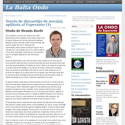 Teorio de disvastiĝo de novaĵoj, aplikata al Esperanto (1) ĉe La Balta Ondo