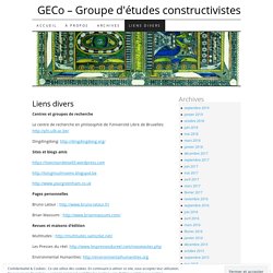 GECo - Groupe d'études constructivistes