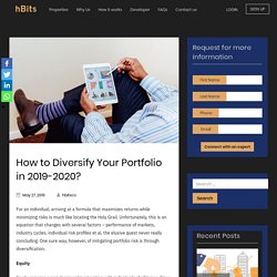 How to Diversify Your Portfolio in 2019-2020?